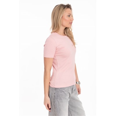 Футболка однотонная из рибаны М325371п