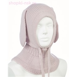 0303AV3 Зайка Балаклава-шлем для девочки флис (50-52)