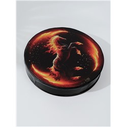 Шаманский бубен «Огненный конь», музыкальный инструмент, с колотушкой, 5×25×25 см