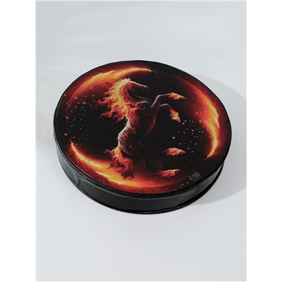 Шаманский бубен «Огненный конь», музыкальный инструмент, с колотушкой, 5×25×25 см