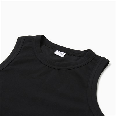 Майка женская MINAKU: Basic line, размер 42, чёрная