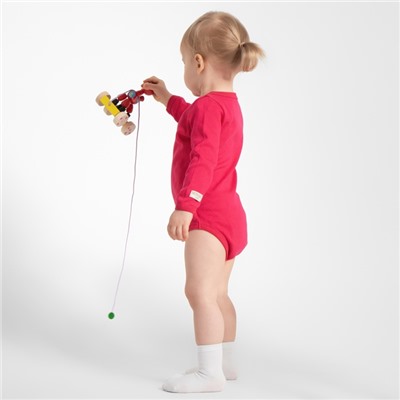 Боди детское MINAKU, рост 74-80 см, малиновое