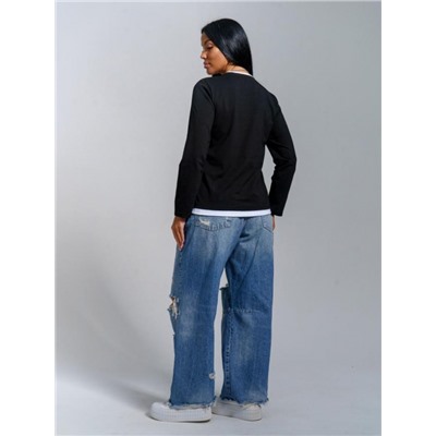 Лонгслив Рига (черный)