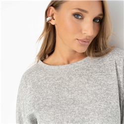 Платье с декоративными молниями, Лёгкость бытия (серое)