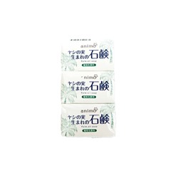 Animo Мыло туалетное твердое 3шт*80г с пальмовым маслом