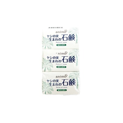 Animo Мыло туалетное твердое 3шт*80г с пальмовым маслом