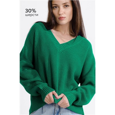 Женский вязаный джемпер оверсайз Happyfox