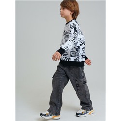 Брюки текстильные джинсовые для мальчиков