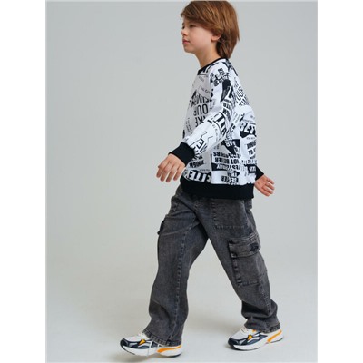 Брюки текстильные джинсовые для мальчиков