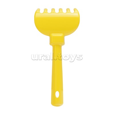 Набор №348: песочная мельница №2 с основанием ситечко среднее №2, ведро среднее с наклейкой, совок №2, грабельки №2, формочки (черепаха + морской конёк)