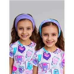 Косынка трикотажная для девочек, 2 шт в комплекте