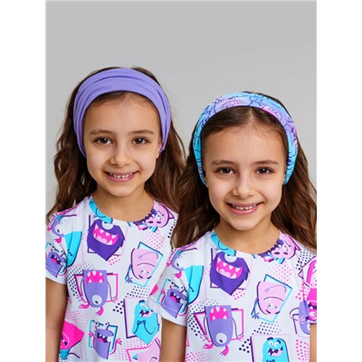 Косынка трикотажная для девочек, 2 шт в комплекте