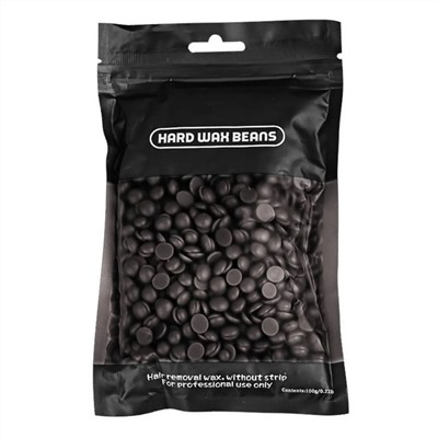 JessNail Воск для депиляции пленочный «Черный», 100 г 20193