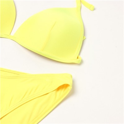 Купальник раздельный бельевой женский MINAKU, желтый, размер 42