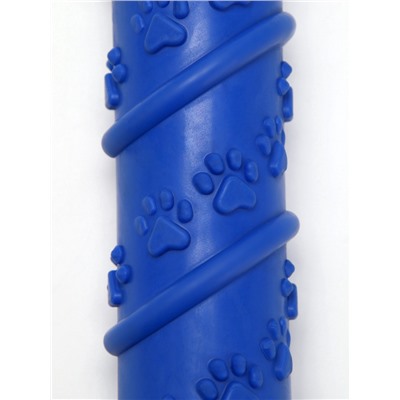 Жевательная игрушка для собак«Палка с лапками», 17.9×4.2 см, с утопленной пищалкой, TPR, синяя