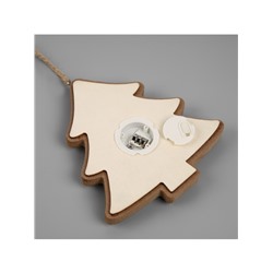 Подвеска световая «Зайка и белка», 11×12 см, от батареек LR41×3, свечение тёплое белое