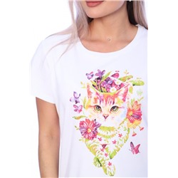 Футболка женская ФЖ062 (Белый)