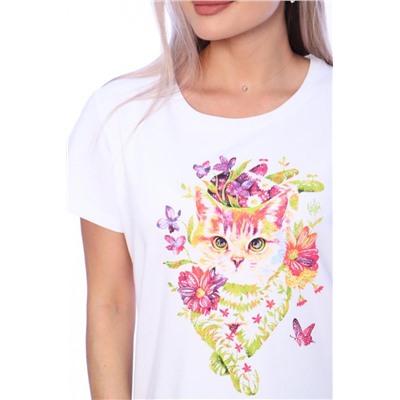 Футболка женская ФЖ062 (Белый)