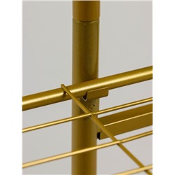 Подставка для цветов Greengo, 4 полки, 43×22×82 см, напольная, металл, цвет золотой