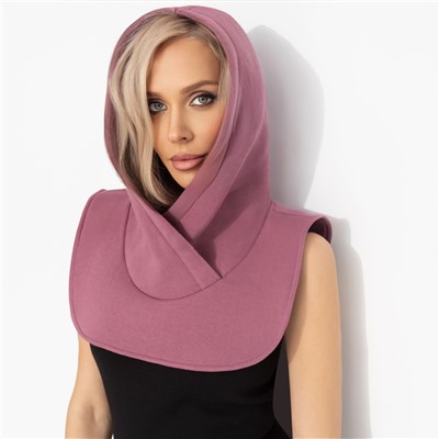 Капор-капюшон хлопковый, Слишком модно не бывает (розовый)