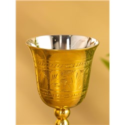 Бокал для вина, 8×7×17 см, латунь