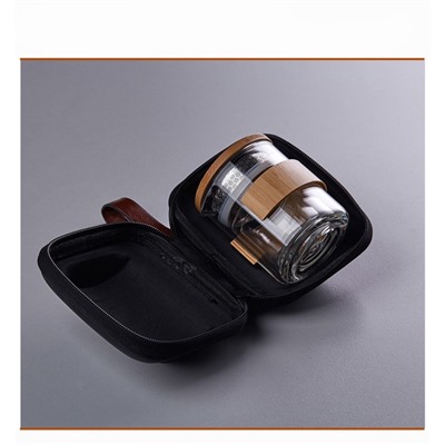 Набор для чайной церемонии ДЖЕКИЧАЙ «Цзиси», 4 предмета, на 2 персоны, чашка, чайник, стекло