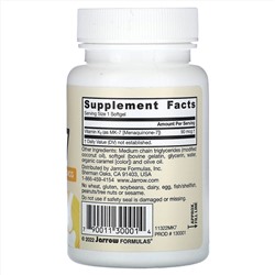 Jarrow Formulas, MK-7, 90 мкг, 60 капсул