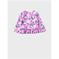 Комплект детский для девочек: плавательный костюм трикотажный, панама текстильная