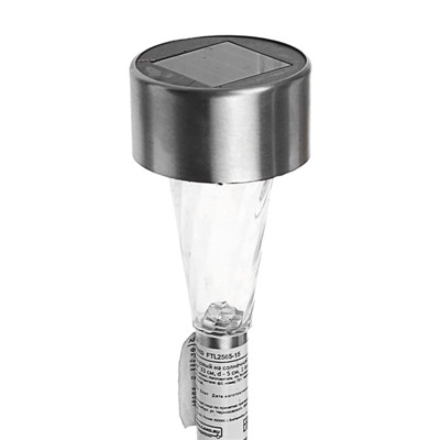 Садовый светильник «Трапеция», уличный, на солнечной батарее, 5.3×38×5.3 см, 1 LED, свечение белое