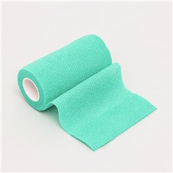 Бинт самофиксирующийся, 10 см, максимальная растяжимость 4.5 м, зелёный