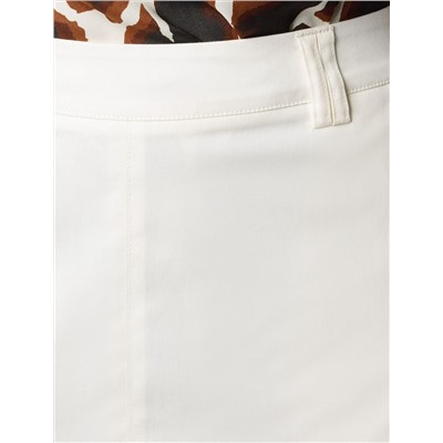 Юбка-миди из хлопка с разрезом