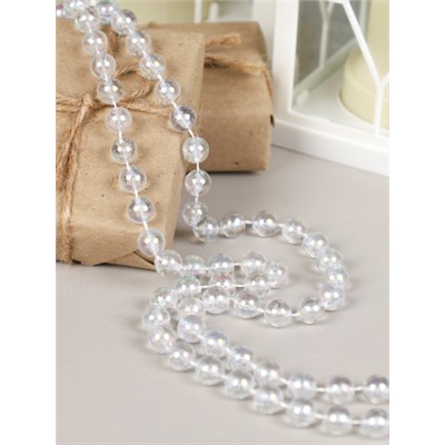 Новогодние бусы на елку 10ммх5м / DW-1379 /уп 120/