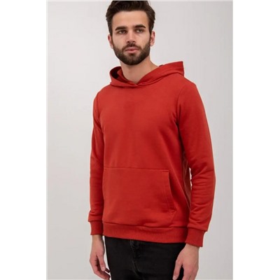 Худи мужское футер петля, Арт. 1037 (Оранжевый)