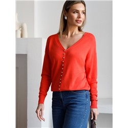 Кардиган тонкой вязки из вискозы