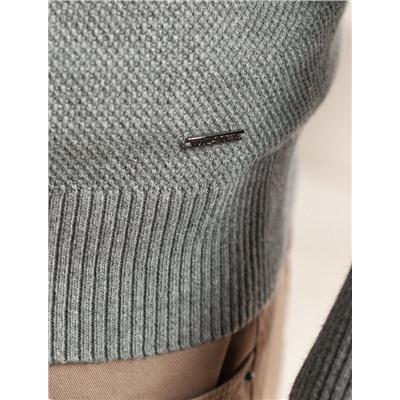 Джемпер фактурной вязки из хлопка с нейлоном