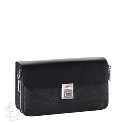 Клатч мужской кожаный 3509-2H black Heanbag в Новосибирске
