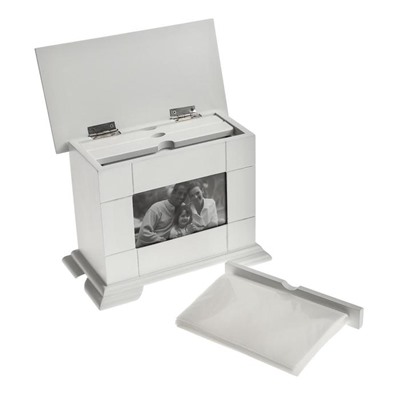 Фотоархив на 72 фото 10×15 см «Комод белый», дерево, 23×12.5×19.5