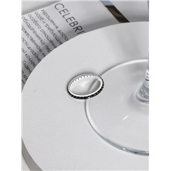 Кольцо из серебра с фианитами родированное 111-10-76-20р