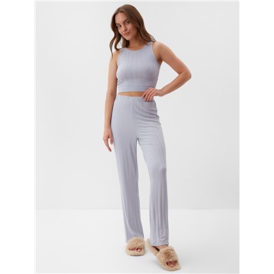 Пижама женская (майка, брюки) KAFTAN, размер 44-46, голубая