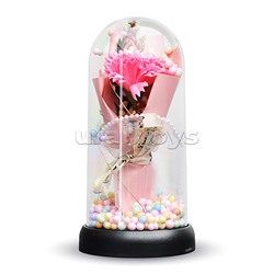 Светильник "Гвоздика" в коробке (розовый)