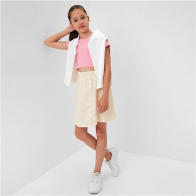 Юбка для девочки MINAKU, цвет бежевый, рост 146 см