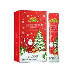 Крема для рук новогодние Клубника Sadoer, Набор 20 шт. по 4 мл.