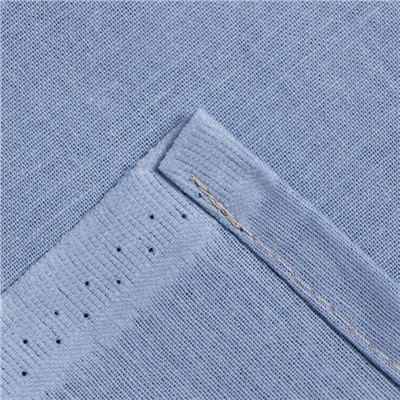 Простыня евро «Этель» Plain collection, 220×215 см, голубая, хлопок 100%, поплин