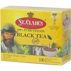 St.Clairs. Черный карт.пачка, 100 пак.