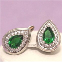 Серьги родий Н01-13881