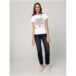 Джинсы CONTE Eco-friendly джинсы Mom Fit с высокой посадкой и кокеткой CON-314