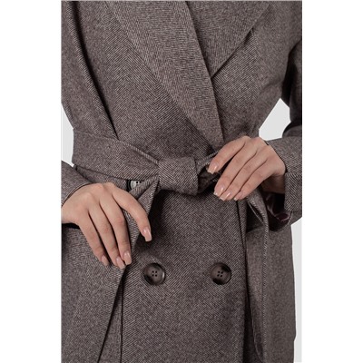 01-12229 Пальто женское демисезонное (пояс)