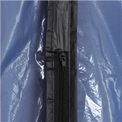 Чехол для одежды Доляна, 60×137 см, синий, прозрачный