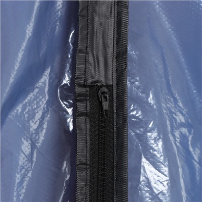 Чехол для одежды Доляна, 60×137 см, синий, прозрачный