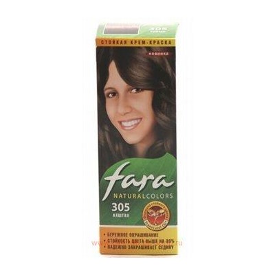 РК Fara Natural Colors Краска для волос тон 305 каштан